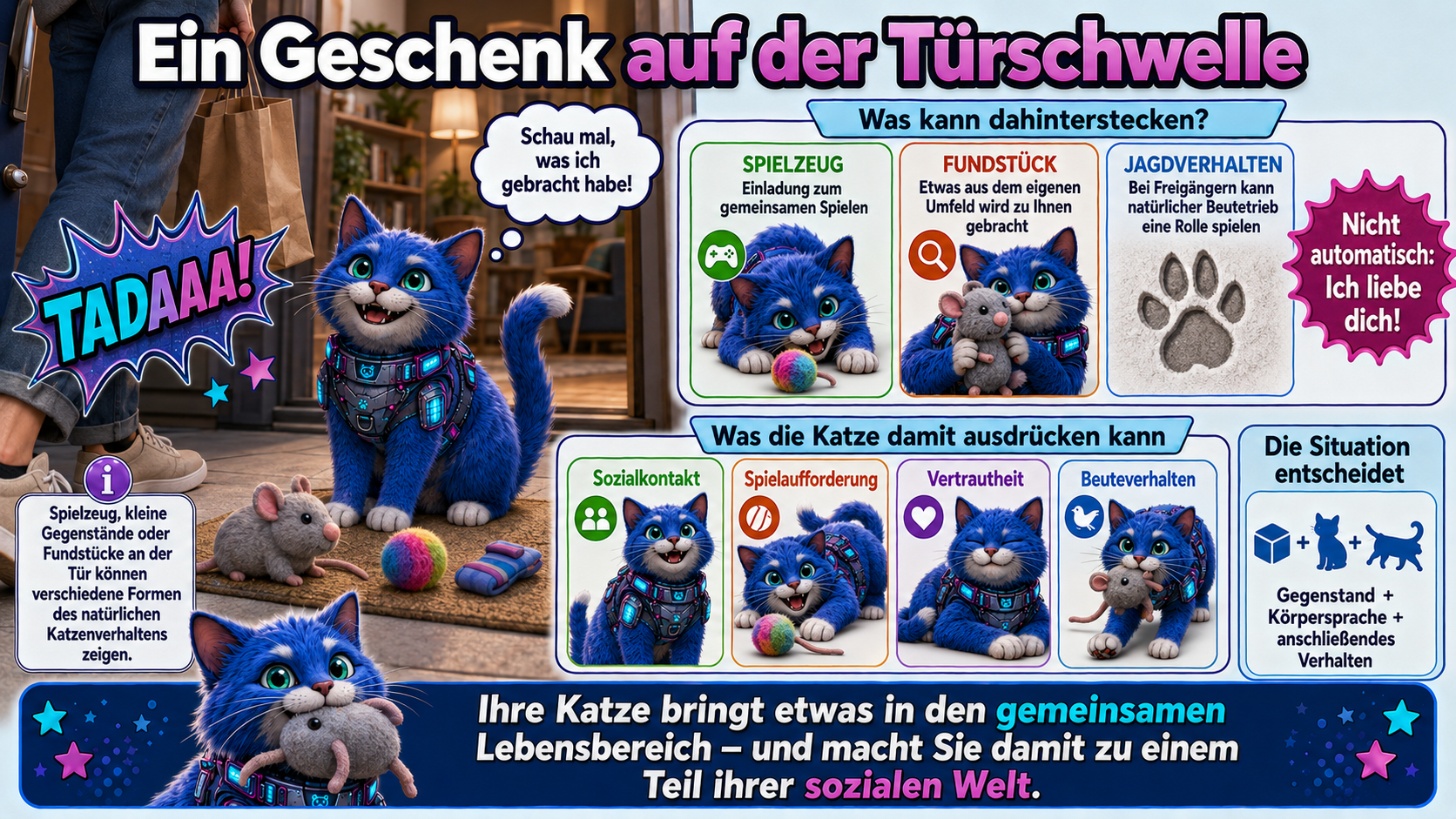cpp24.com, Ein Geschenk auf der Türschwelle – was möchte Ihre Katze Ihnen damit sagen, cpp24