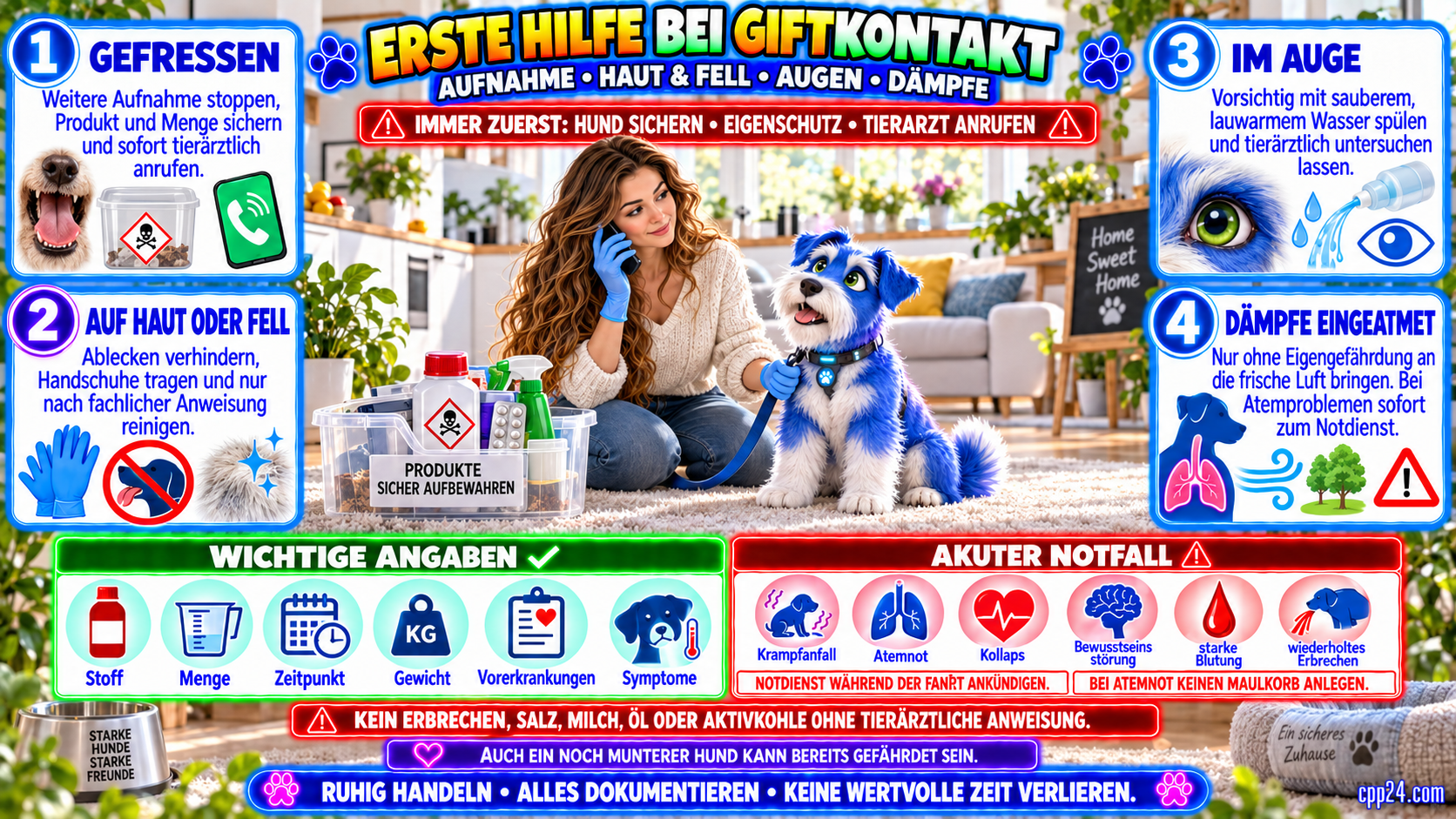 cpp24.com, Was tun bei einer möglichen Vergiftung des Hundes cpp24,